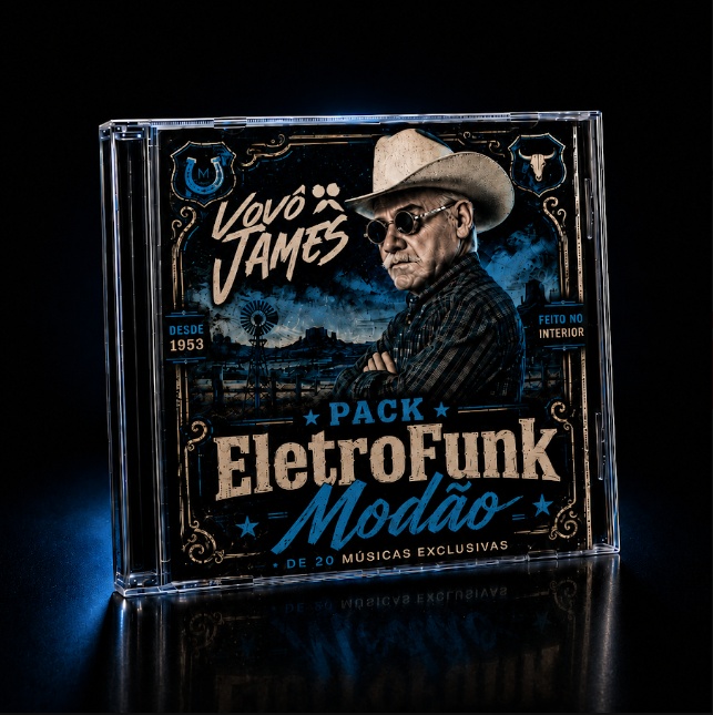 Capa do Pack EletroFunk Modão 2026, Vovô James